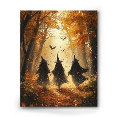 Halloween Canvas Wall Prints Horror Castle Bat Aesthetic Vintage Poster Print