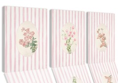 Pink Flower Wall Art Set of 3 Framed Preppy Poster Floral Decor Hydrangea Bot…
