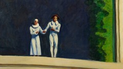Two Comedians : Edward Hopper : 1966 : Archival Canvas Art