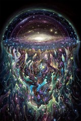 Psychedelic Galaxy Artwork Colorful Painting Wall Art Home Decor – POSTER 20×30