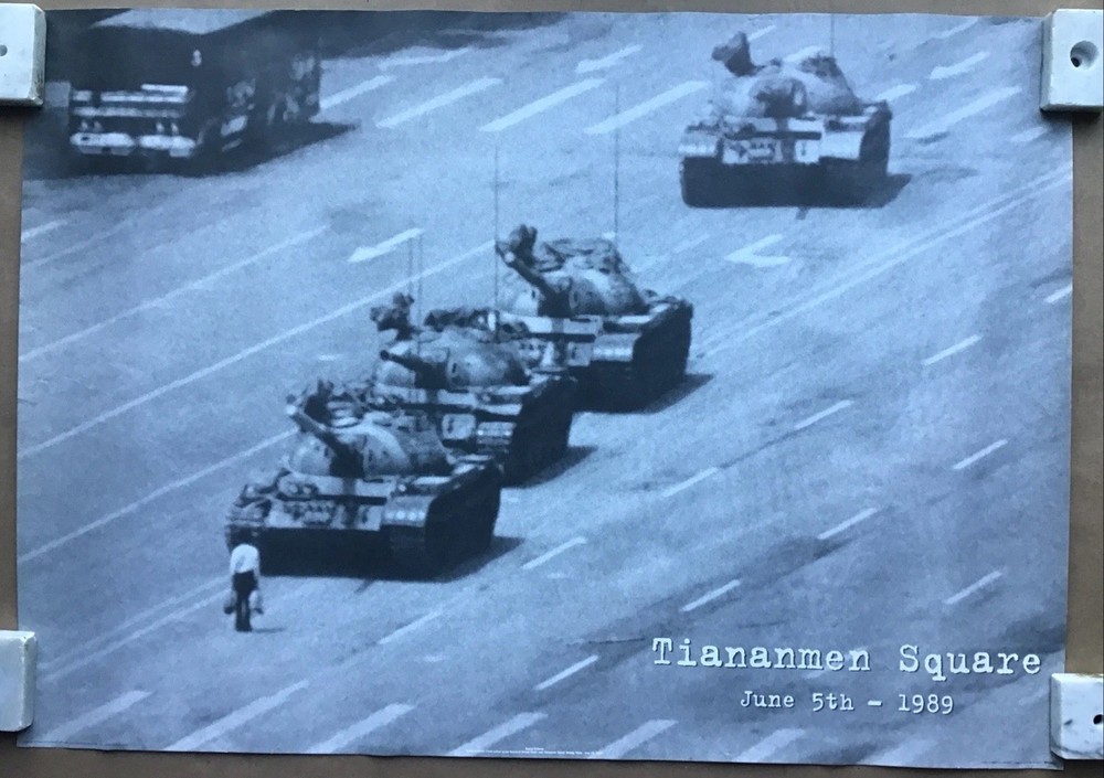 Tiananmen Square Man Vs. Tanks June 5th1989 Import Poster