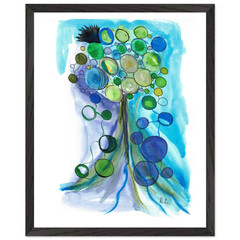 Premium Wooden Framed Poster With Premium Matte Paper Ecophères – Art Numérique