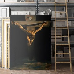 Christ Of St John Of The Cross by Salvador Dali Christian Canvas Wall Art Print