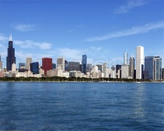 The Chicago Illinois Skyline and Lake Michigan Architecture 8 X 10 Photo #2