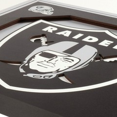 NFL Las Vegas Raiders 3D Logo Series Wall Art – 12×12