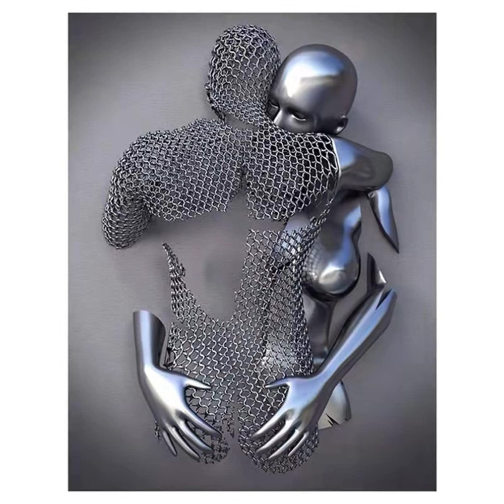 ZMURED 3D Wall Art Decor Artwork Figure Statue Modern Art Canvas Painting,Lar…