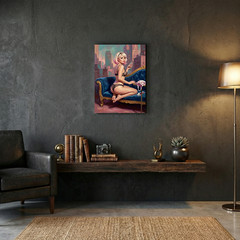 Gwen Stacy Canvas Print 12×16 – Vintage Retro Pin-Up Wall Art Decor