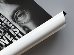 John Lennon Text Portrait Poster (unframed), Love Is All You Need, Size: 24×36″