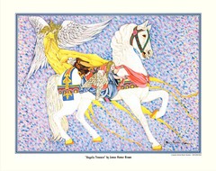 Set – Carousel Horse Art Prints Set: Vintage Circus Theme, James Homer Brown