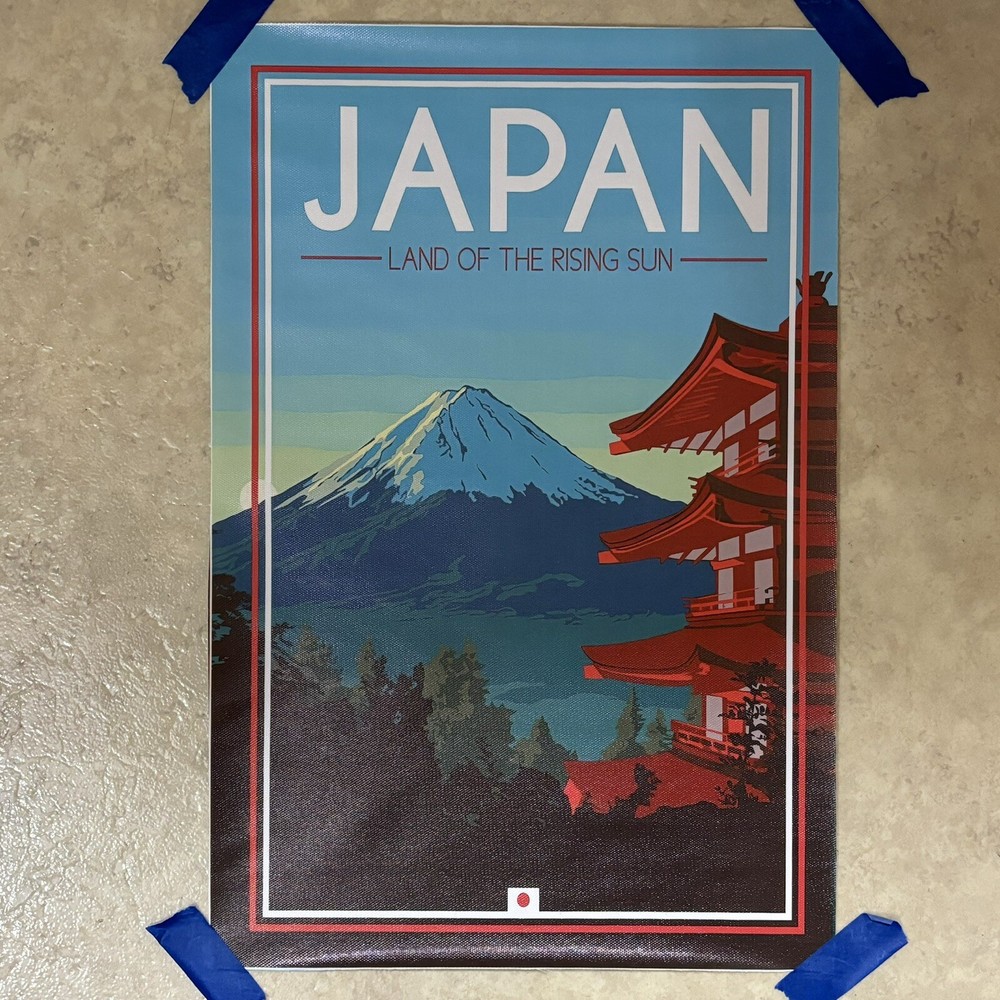 Japan – The Land Of The Rising Sun ✅ Wall Art Canvas Poster Print ✅ 12×18 inch