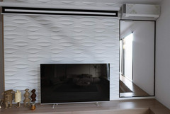 19.7″ x 19.7″ (Pack of 12) Wall Panel Wave, White