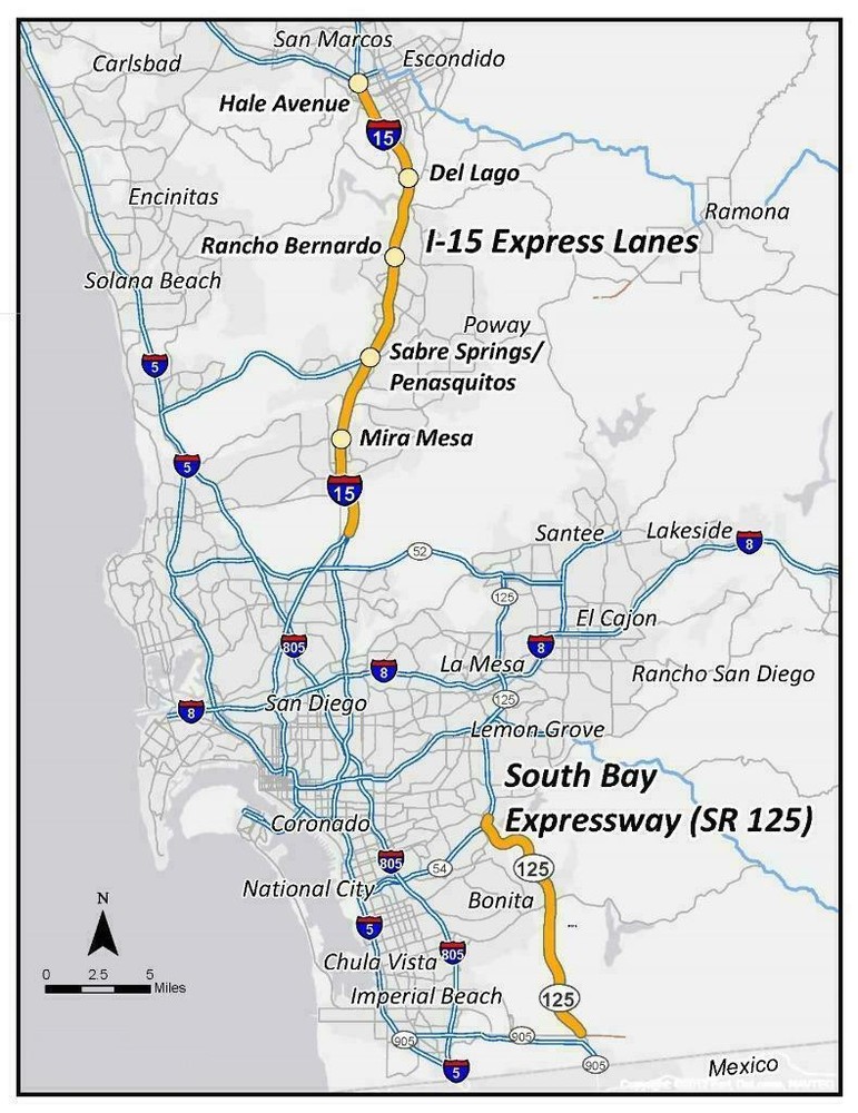 SAN DIEGO CALIFORNIA MAP GLOSSY POSTER PICTURE PHOTO BANNER PRINT road city 5863