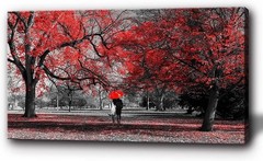 Wall Art for Bedroom Black and White Red Wall Decor Scenery Tree Prints Art F…