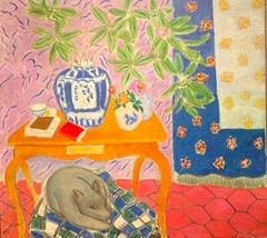 Interior with Dog Henri Matisse 1934 – Fauvist Colorful Decorative Art Print