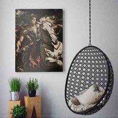 Alexander the Great On Horseback Ancient History Canvas Print Wall Art