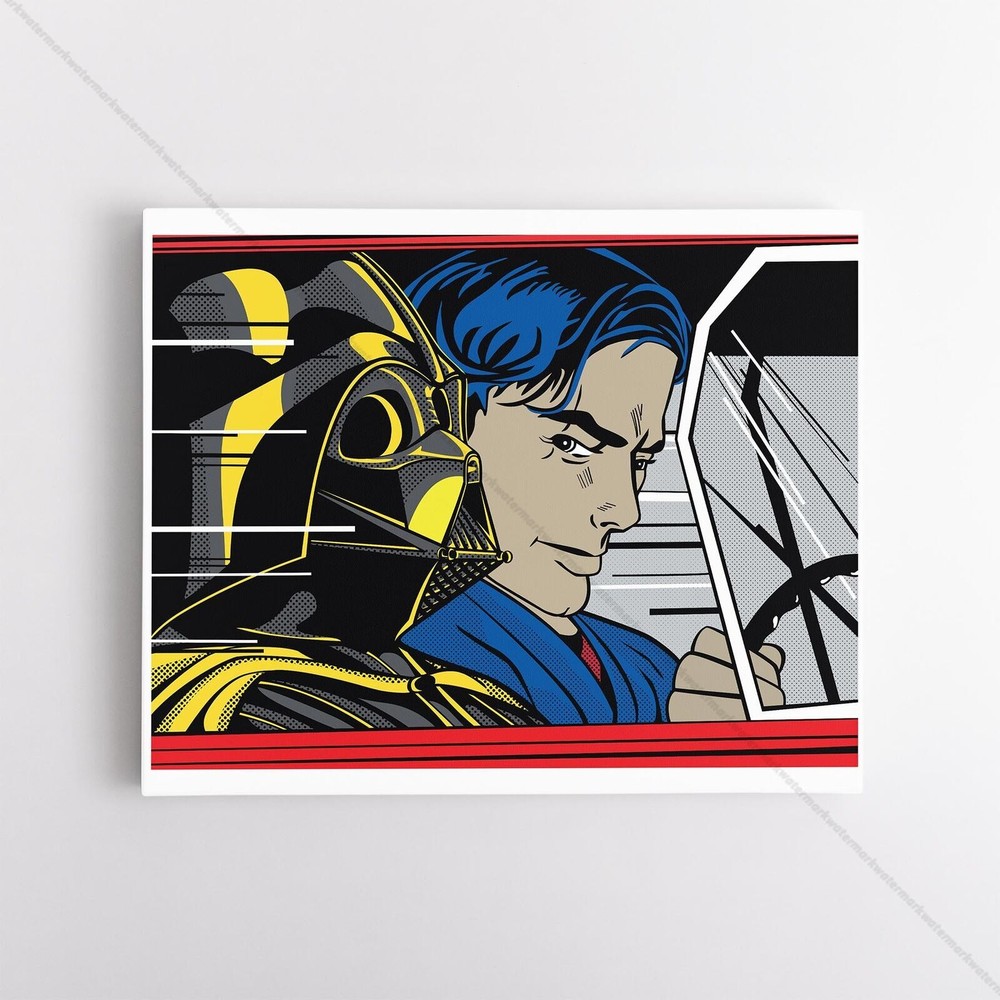 Star Wars Pop Art Poster Canvas Darth Vader Roy Lichtenstein Art Print