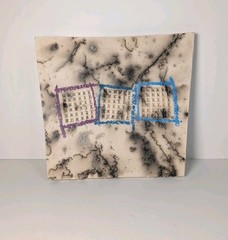 Sculptural Wall Art, Art Deco Style, Signed Original