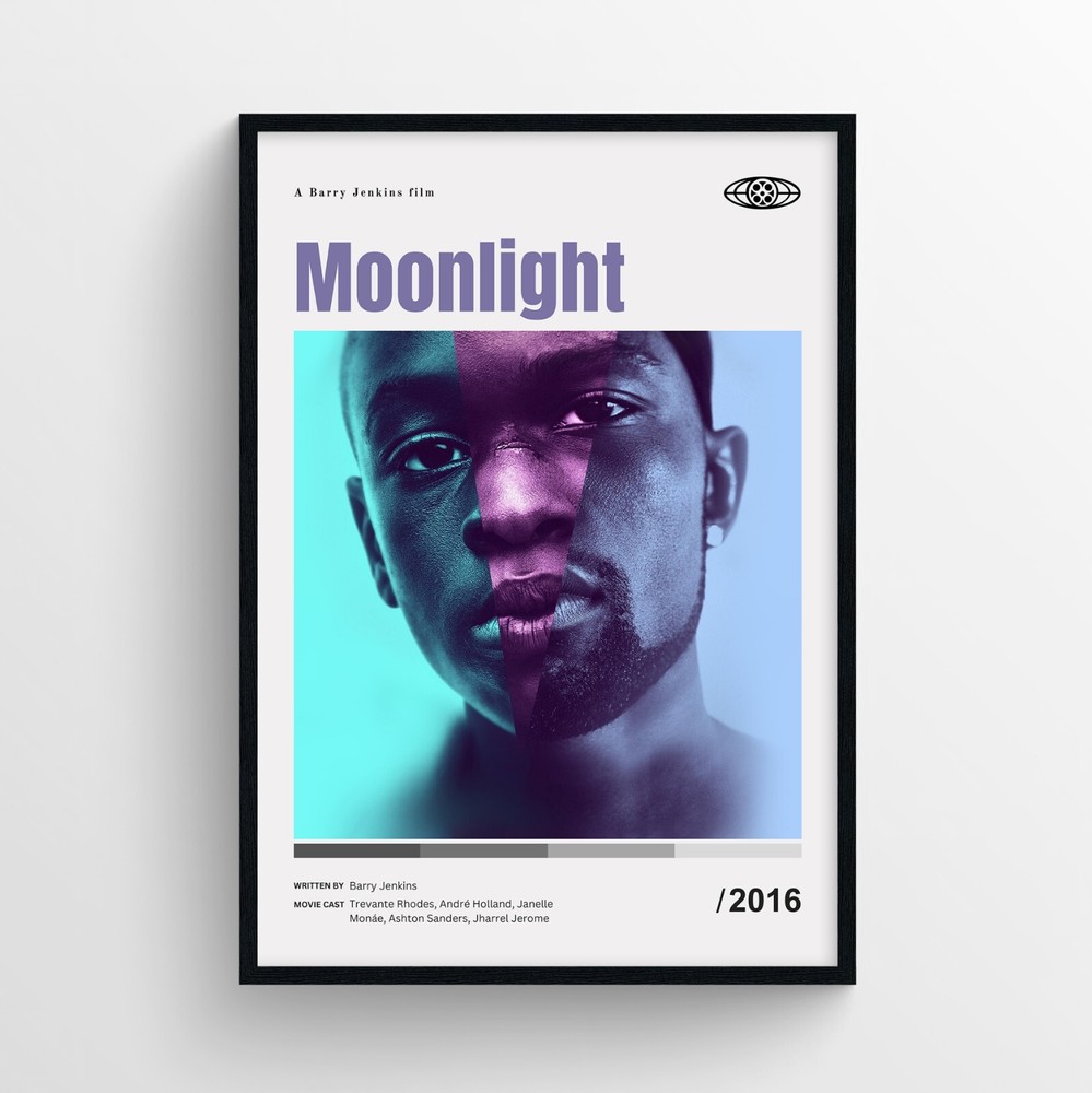 Moonlight Movie Poster Print, Wall Art – Unframed