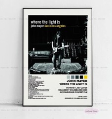 John Poster Mayer Where the Light Is Music Album Cover Poster