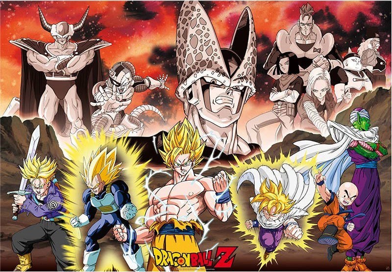 Poster Studio B – Dragon Ball Z Goku Vegeta Cell Arc Frieza Anime 24×36″ NEW