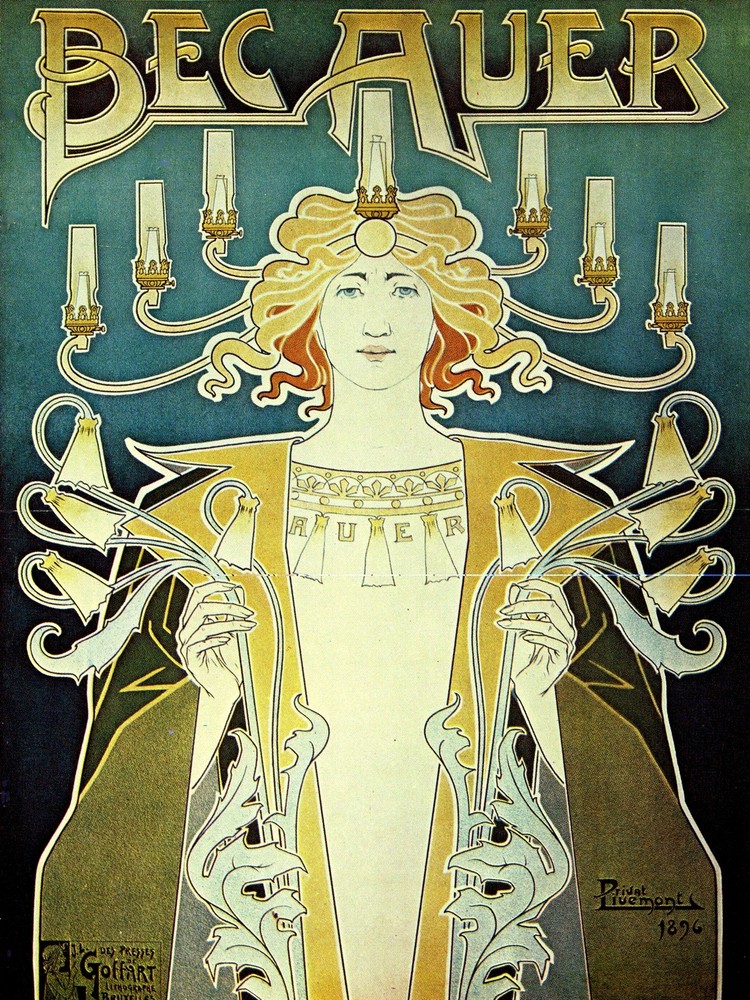 Nouveau Decorative Poster.Graphic Art.Creative home Wall Interior Design 2313