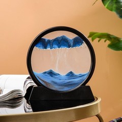 Calming 7 Inch Liquid Motion Sand Art Picture – Decorative Art for All Ages