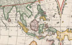 Double Hemispherical World Map 1660