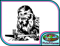 Star Wars Chewbacca U Vinyl Sticker Wall Poster Art Car Truck Bike Window Movie