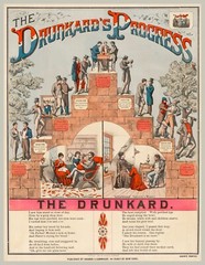 14473.Decor Poster print.Room home wall art design.Drunkards Progress.AA Meeting