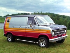 1976 FORD ECONOLINE CUSTOM VAN POSTER 24 X 36 Inches PURE FUN!