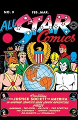 ALL STAR COMICS #9 COMIC BOOK COVER glossy Poster print 16″x24″ home decor