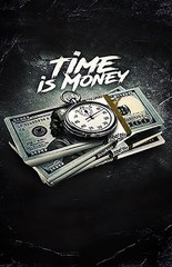 TIME IS MONEY Motivational Wall Vinyl Decal Poster Print (Removable Adhesive)