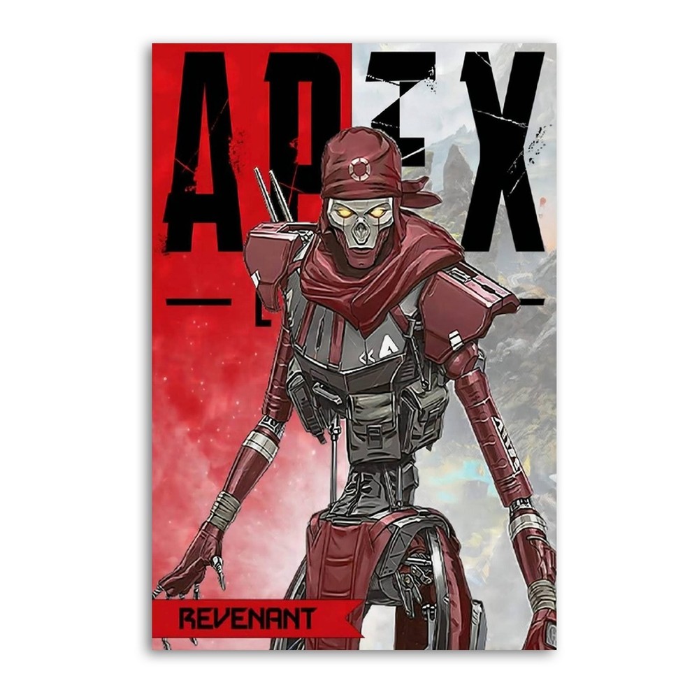Stylized Revenant Apex Legends Art Print, Canvas art wall decoration
