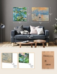 DECORARTS – Claude Monet Canvas Wall Art Set of 2, Giclee Prints on Canvas