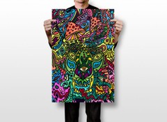 Psychedelic Trip Third Eye Symbol Painting Wall Art Home Decor – POSTER 20×30