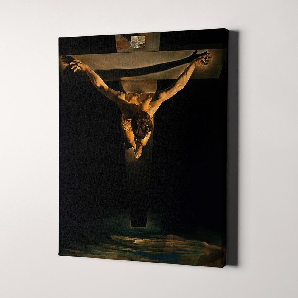 Christ Of St John Of The Cross by Salvador Dali Christian Canvas Wall Art Print