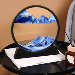Calming 7 Inch Liquid Motion Sand Art Picture – Decorative Art for All Ages
