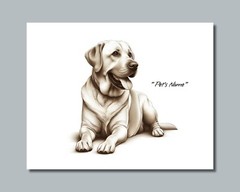 Personalized LABRADOR RETRIEVER Pet Print Photo DOG NAME Picture 8×10 11×14 P9