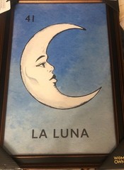 Sapna Shah 18 x 12 Framed Wall Art LA LUNA MOON Brand New Tag CHRISTMAS