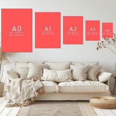 Abstract Minimalist Wall Art Print With Beige And Black Shapes