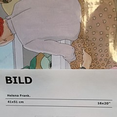 IKEA BILD Helena Frank Family People Art Print 16×20 Horizontal Multicolor
