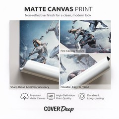Warframe Gaming Cover Poster | Premium Matte Canvas Print