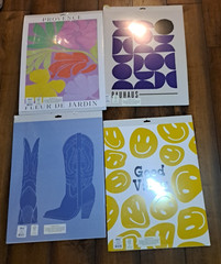 Room Essentials Art Print FOUR Sets (24) of 6 Floral Abstract Art Hippie Posters