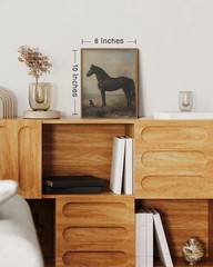 Vintage Horse Framed Wall Art Farmhouse Animal Canvas Wall Art Horse Pictures…