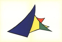ALEXANDER CALDER : Colored Wedge Structure : Archival Art Print