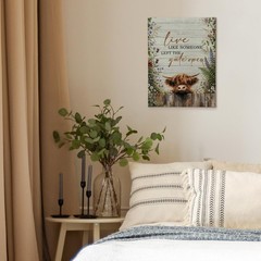 Highland Cow Farmhouse Wall Art Decor, Highland Cow Gifts For Women, Western …