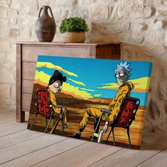 Rick and Morty Breaking Bad Style Cartoon Canvas Wall Art Poster Print Decor