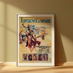 Lawrence of Arabia Movie Poster French Epic War Film Classic Cinema Art Print