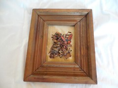 McGee nature folk art butterfly 3-D wall decor picture 12 1/4″ x 14″