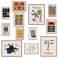 Eclectic Wall Art Prints – Set of 12 Unframed Aesthetic Colorful Posters for …
